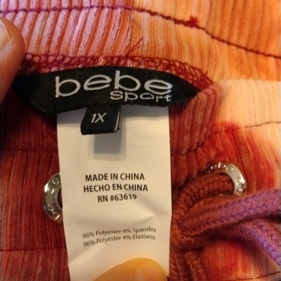 Bebe Sweatpants 1X NWT - Picture 6 of 6